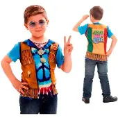 MOM Déguisement Enfant T-shirt Hippie
