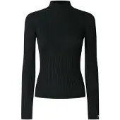 Pepe Jeans pour femme. PL7000026 Perkins Pull Carla noir (S), Casuel, Coton