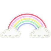 Globo Lighting Applique LED, lampe décorative arc-en-ciel, plastique opale, L 40 cm