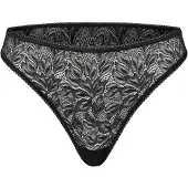 Erlich Textil String 'Iconic Lace' noir chiné
