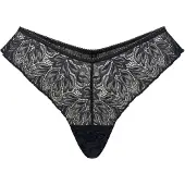 Erlich Textil String 'Iconic Lace' noir chiné