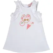 Lili Gaufrette Robe enfant NAVETTE filles - Blanc - 6 mois