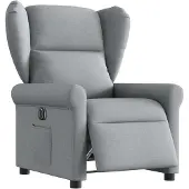 vidaXL Fauteuil relax électrique gris clair Tissu