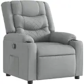 vidaXL Fauteuil relax gris clair Tissu