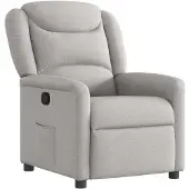 vidaXL Fauteuil relax gris nuageux Tissu
