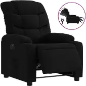 vidaXL Fauteuil relax électrique noir tissu