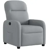 vidaXL Fauteuil relax gris clair Tissu