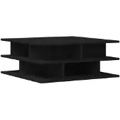 vidaXL Table basse noire 70x70x29 cm Bois composite