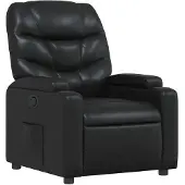 vidaXL Fauteuil relax noir similicuir