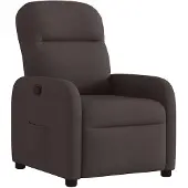 vidaXL Fauteuil relax brun foncé Tissu