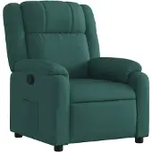 vidaXL Fauteuil relax vert foncé Tissu