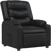 vidaXL Fauteuil relax noir similicuir