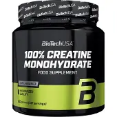 Biotech USA 100% Creatine Monohydrate 500 g / Creatine Monohydrate / Poudre de créatine monohydrate micronisée de qualité pharmaceutique