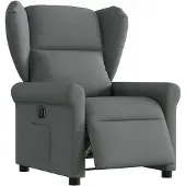 vidaXL Fauteuil relax électrique gris foncé Tissu