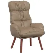 vidaXL fauteuil Cappuccino 69 x 74 x 93 cm Cuir artificiel