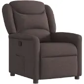 vidaXL Fauteuil relax brun foncé Tissu