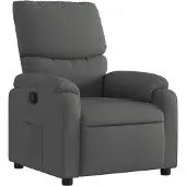 vidaXL Fauteuil relax gris foncé Tissu