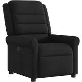vidaXL Fauteuil relax noir tissu