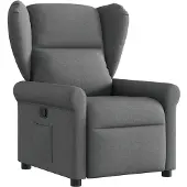 vidaXL Fauteuil relax gris foncé Tissu