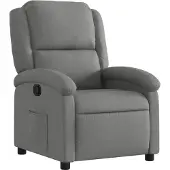 vidaXL Fauteuil relax, tissu, gris foncé