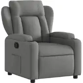 vidaXL Fauteuil relax gris foncé Tissu