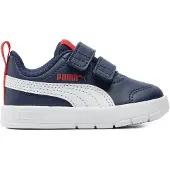 Puma Baskets 'Courtflex V3' bleu marine / rouge / blanc