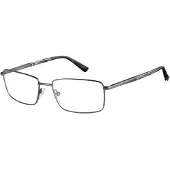 Pierre Cardin Lunettes de Vue P.C. 6817 58/18/145 Matt dark ruthenium striped black Metal frames MAN P.C. 6817
