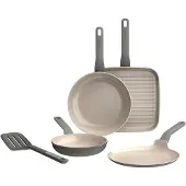 Berghoff Set de poêles LEO Set de poêles à frire avec spatule 5pcs HOMLA