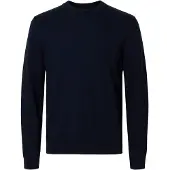 Selected Pull-over 'SLHTRAY' bleu marine