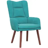 vidaXL Fauteuil relaxant Turquoise 63 x 67 x 94 cm Velours