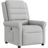 vidaXL Fauteuil relax gris nuageux Tissu