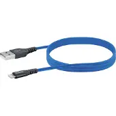 Schwaiger LPRO440501 USB-Kabel 2.0 St. A->Apple Lightning 1,20m blau