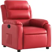 vidaXL Fauteuil relax rouge similicuir