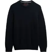 Superdry Homme Pull en Coton Preppy Navy Taille: Xxl