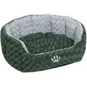 Nobby Comfort, lit ovale "SEOLI", dimensions : 45 x 40 x 19 cm, couleur : gris foncé / gris clair