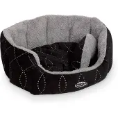 Nobby Lit confort ovale "CENO" L x l x H : 65 x 57 x 22 cm noir / gris