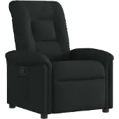 vidaXL Fauteuil relax noir tissu