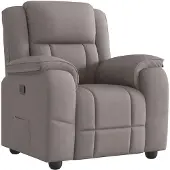 vidaXL Fauteuil relax Taupe Tissu