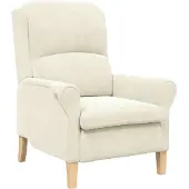 vidaXL fauteuil Crème 76 x 94 x 102 cm Velours