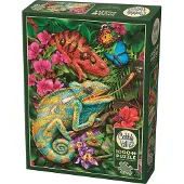Cobble Hill Puzzle « Bunte Chamä leons » 1 000 pièces