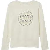 s.Oliver T-Shirt crème / jaune / gris foncé