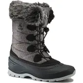 Kamik Bottes d'hiver Momentum 3 pour femmes, doublées, couleur gris, modèle de loisirs