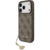 GUESS 4g Charms Collection Magsafe Iphone 17 Pro Phone Case Marron