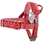 Hurtta Razzle-dazzle Harnais norvégien, Couleur:rouge, Taille:55-65cm