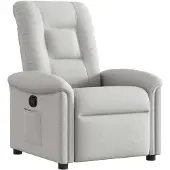 vidaXL Fauteuil relax gris nuageux Tissu