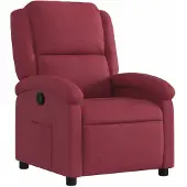vidaXL Fauteuil relax rouge vin Tissu