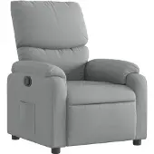 vidaXL Fauteuil relax gris clair Tissu