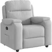 vidaXL Fauteuil relax gris nuageux Tissu