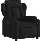 vidaXL Fauteuil relax Tissu noir