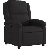 vidaXL Fauteuil relax, tissu noir